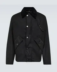 Burberry Jacke aus Baumwoll-Canvas Schwarz