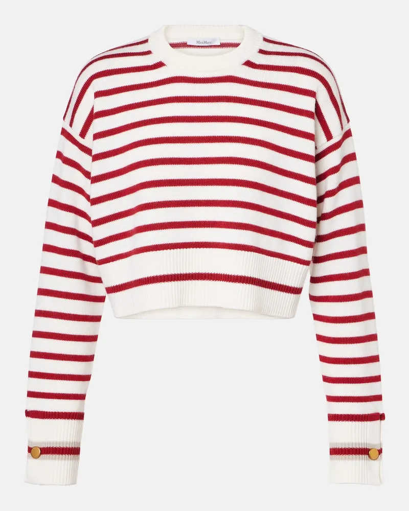 Max Mara Pullover Dorotea aus Schurwolle Rot