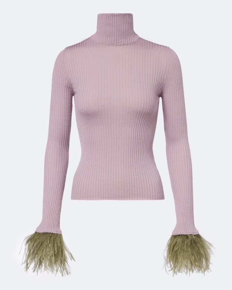 La DoubleJ Pullover High Kick aus einem Kaschmirgemisch Rosa