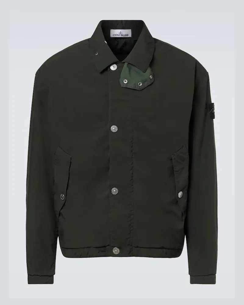 Stone Island Jacke Compass aus Canvas Grün