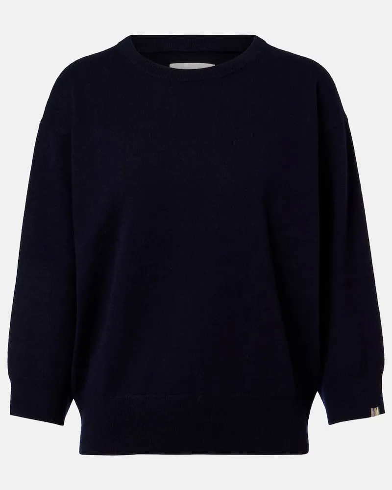 extreme cashmere Pullover Jewel aus Kaschmir Blau