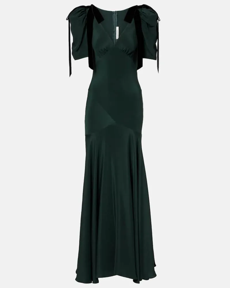 Rodarte Cocktailkleid aus Seide Grün