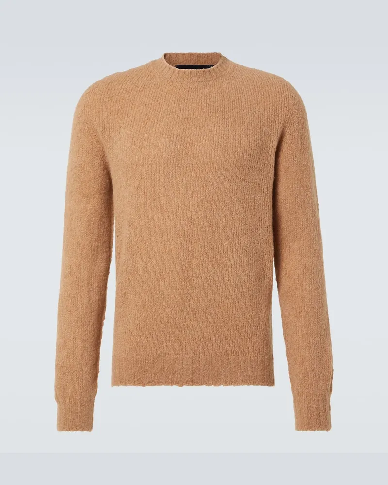 Thom Sweeney Pullover aus einem Wollgemisch Braun