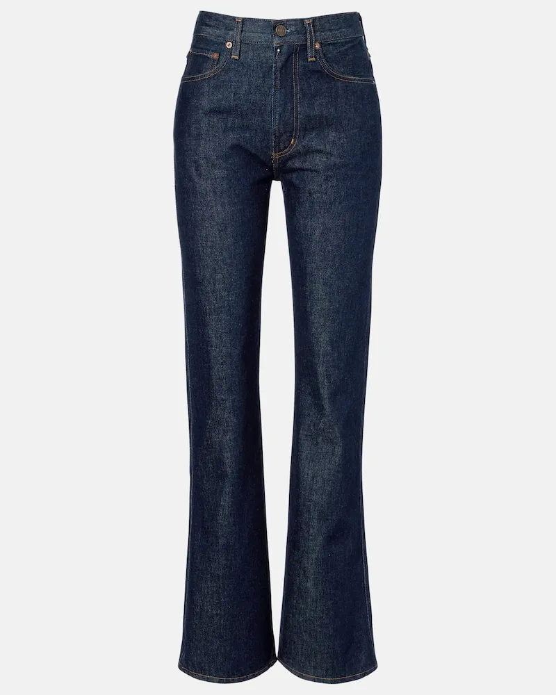 AGOLDE Mid-Rise Flared Jeans Leena Blau