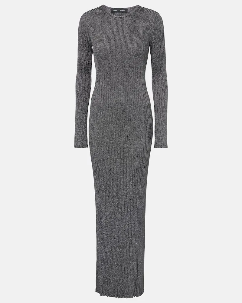 Proenza Schouler Maxikleid Joni Silber