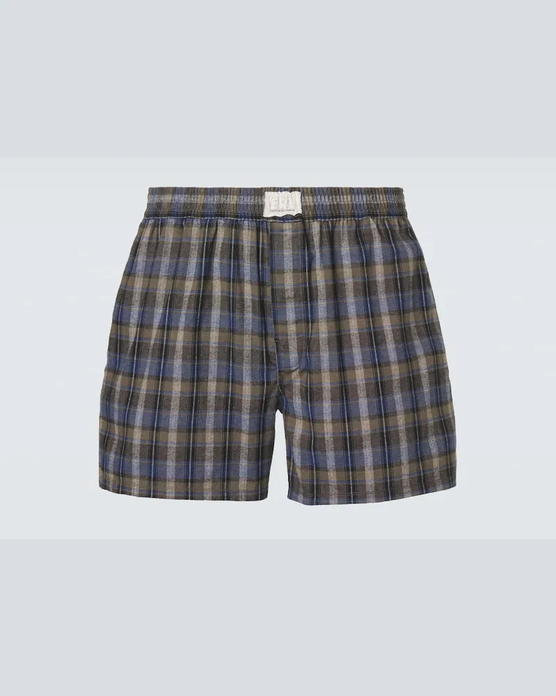 ERL Boxershorts aus einem Baumwollgemisch Grau