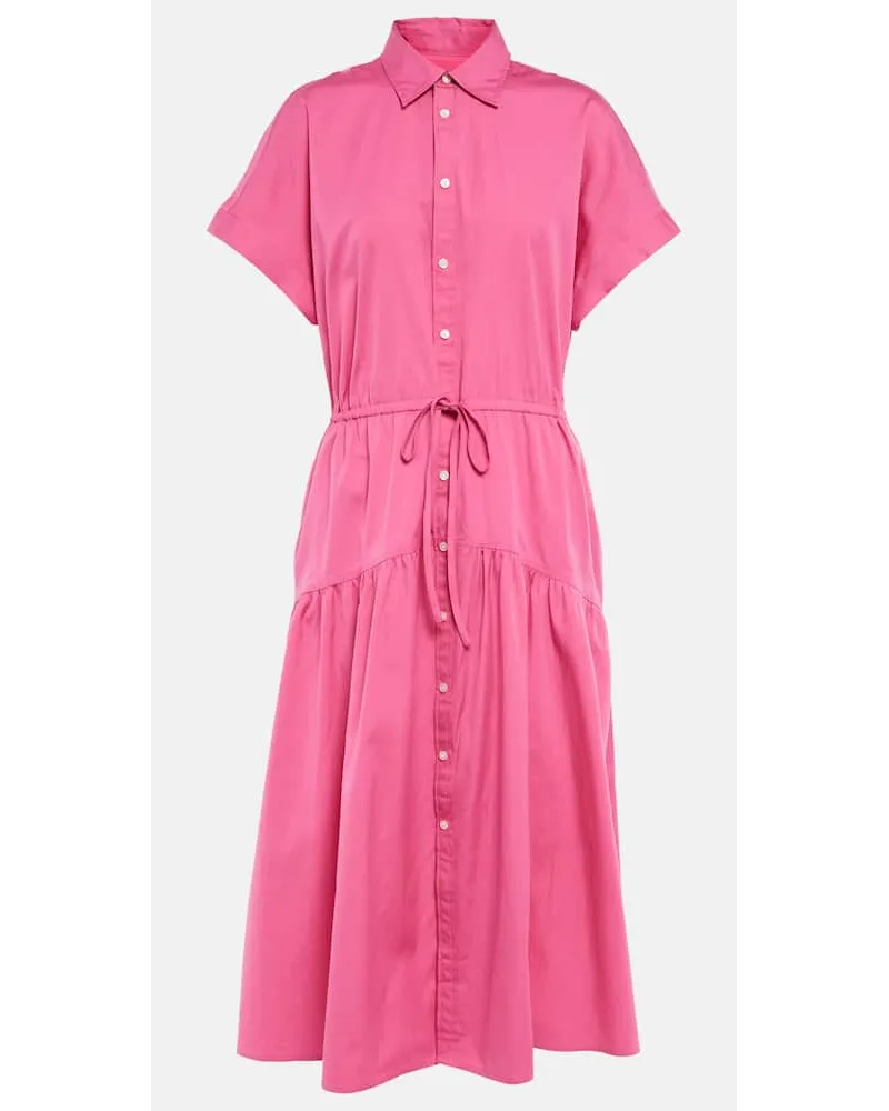 Ralph Lauren Hemdblusenkleid aus Baumwolle Pink