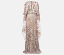 Robe mit Tüll und Pailletten