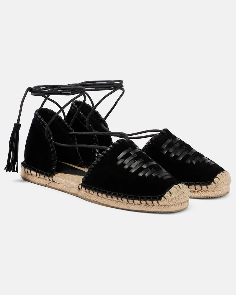 Isabel Marant Espadrilles Celsi aus Leder Schwarz