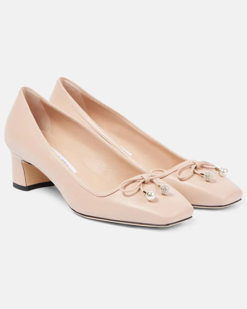 Jimmy Choo Pumps Elme 45 aus Leder Beige