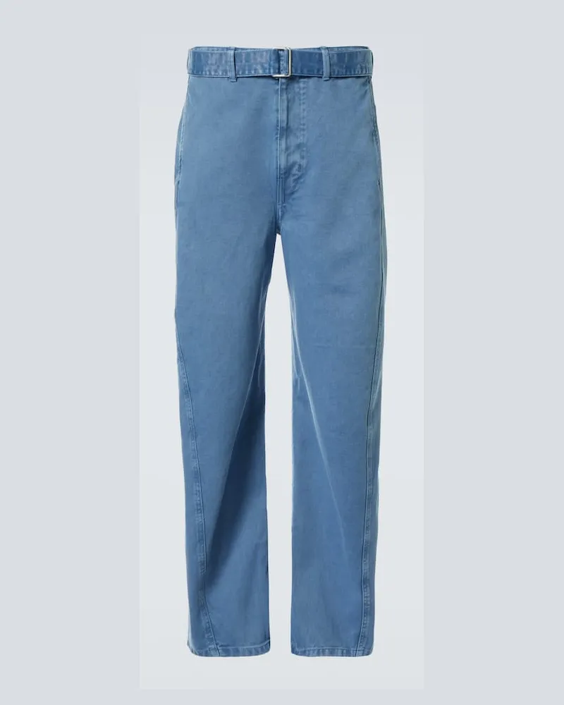 Christophe Lemaire Barrel Jeans Twisted Blau