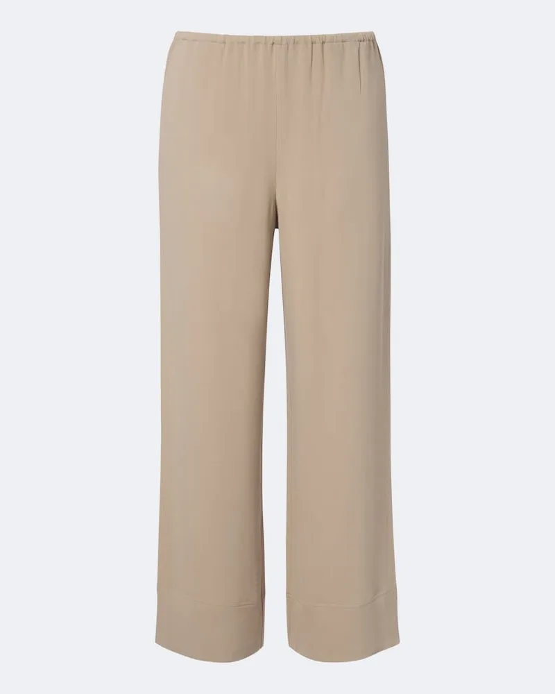 Totême Weite Hose aus Cady Beige