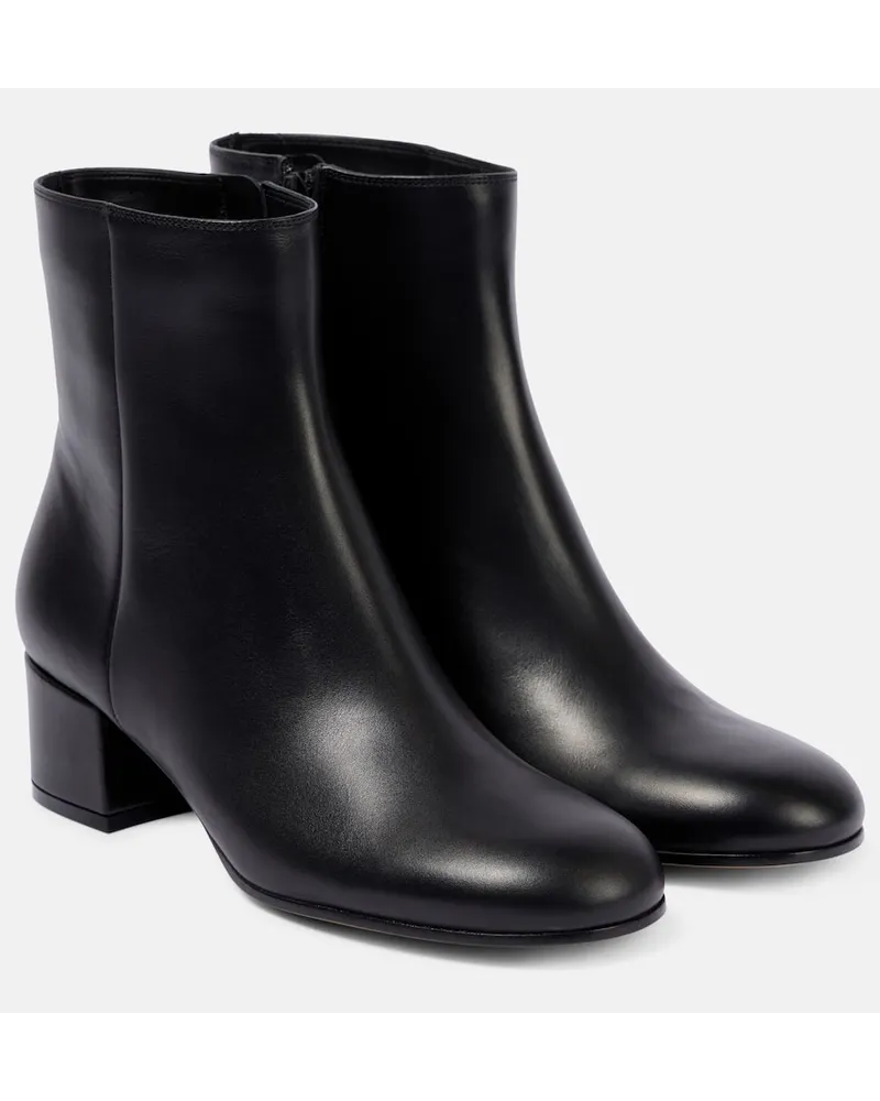Gianvito Rossi Ankle Boots 45 aus Leder Schwarz