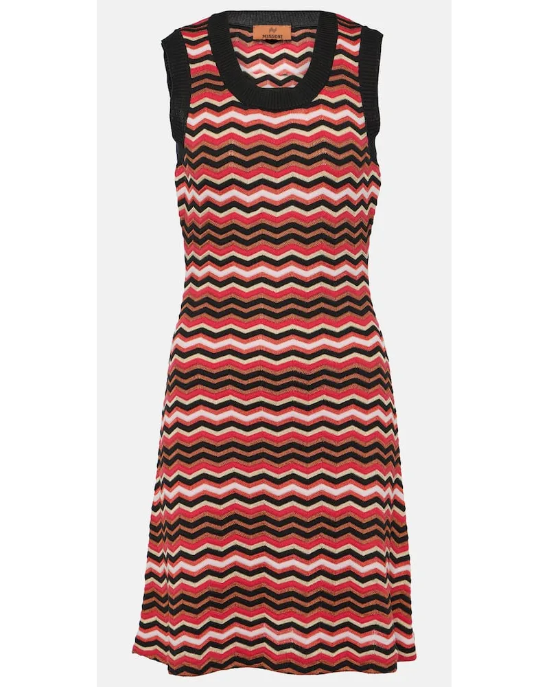 Missoni Minikleid aus Häkelstrick Multicolor