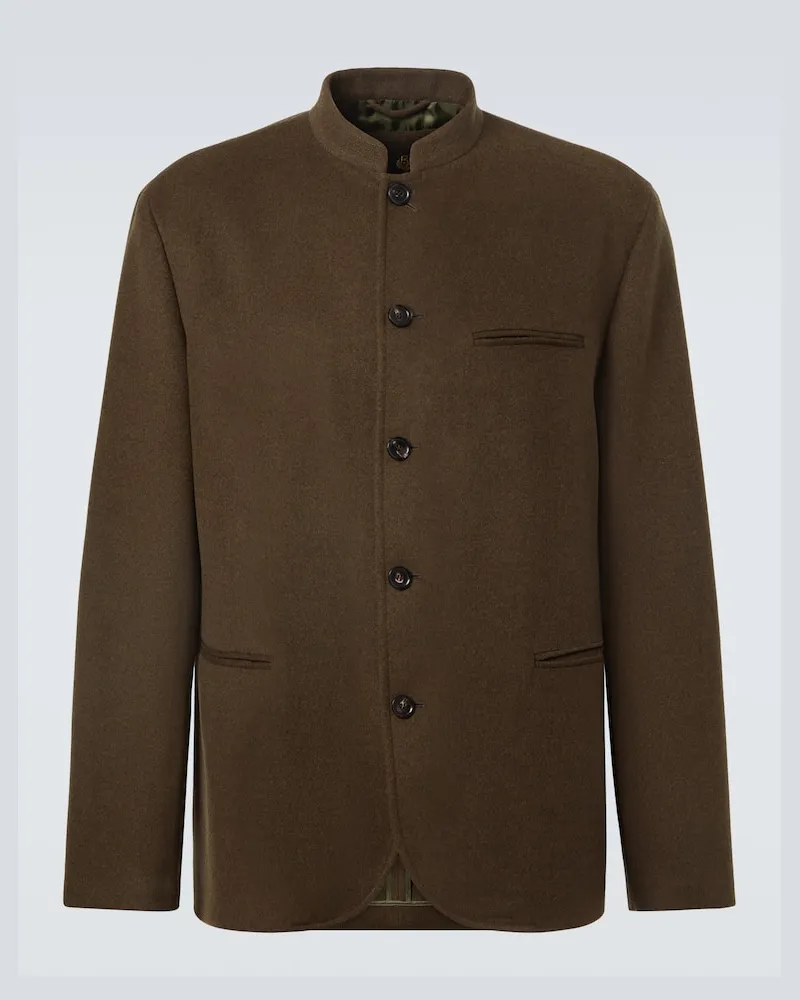 Loro Piana Jacke Cash Wish aus Wolle Grün