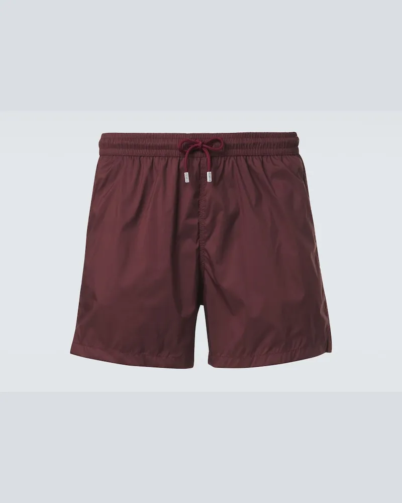 Fedeli Badeshorts Madeira Burgunderrot