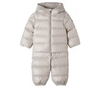 Baby wattiertes Set aus Hoodie und Latzhose