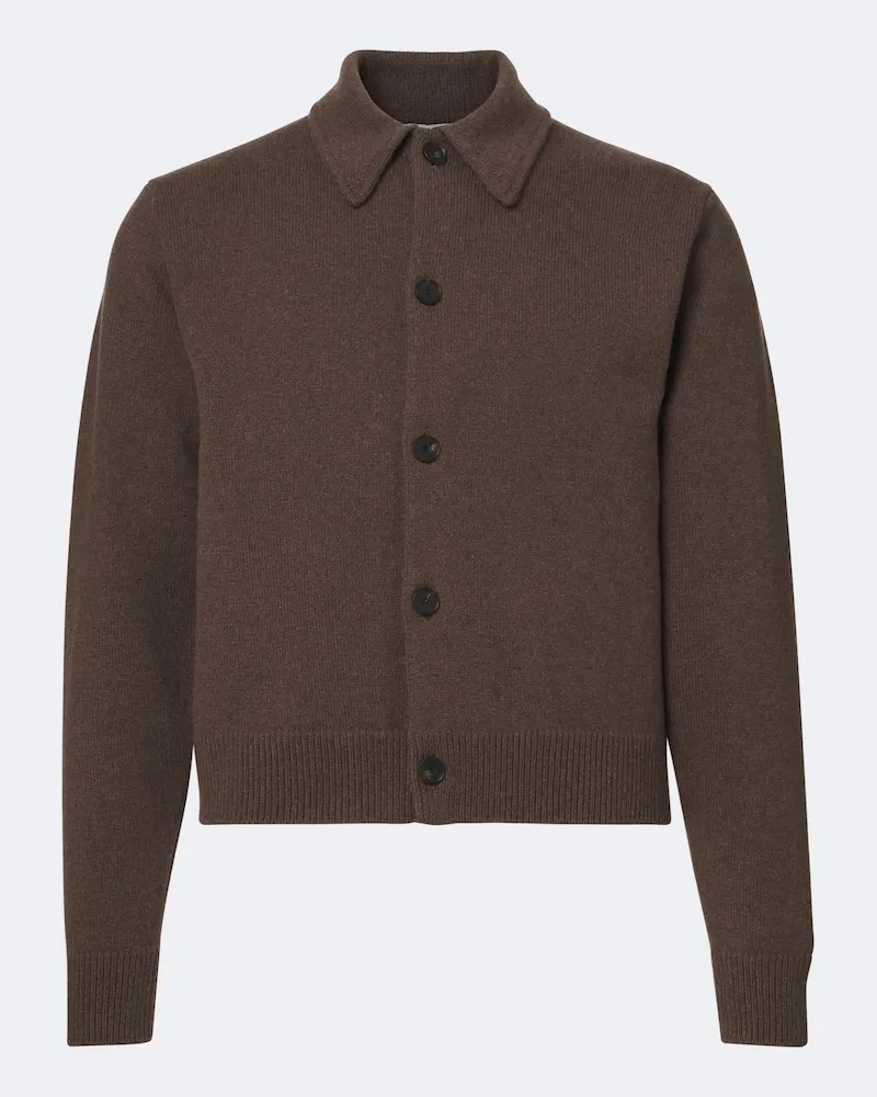 AURALEE Cardigan aus Wolle Braun