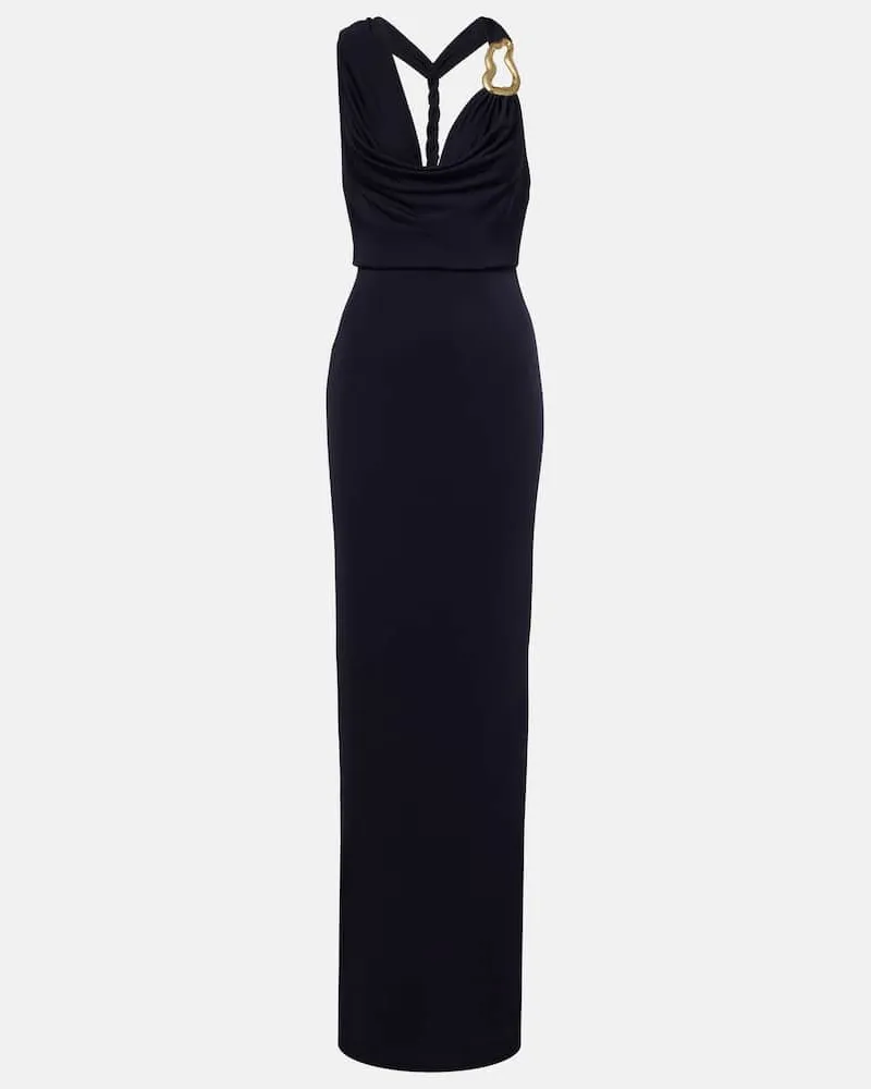 Rebecca Vallance Verzierte Robe Ayesha Blau