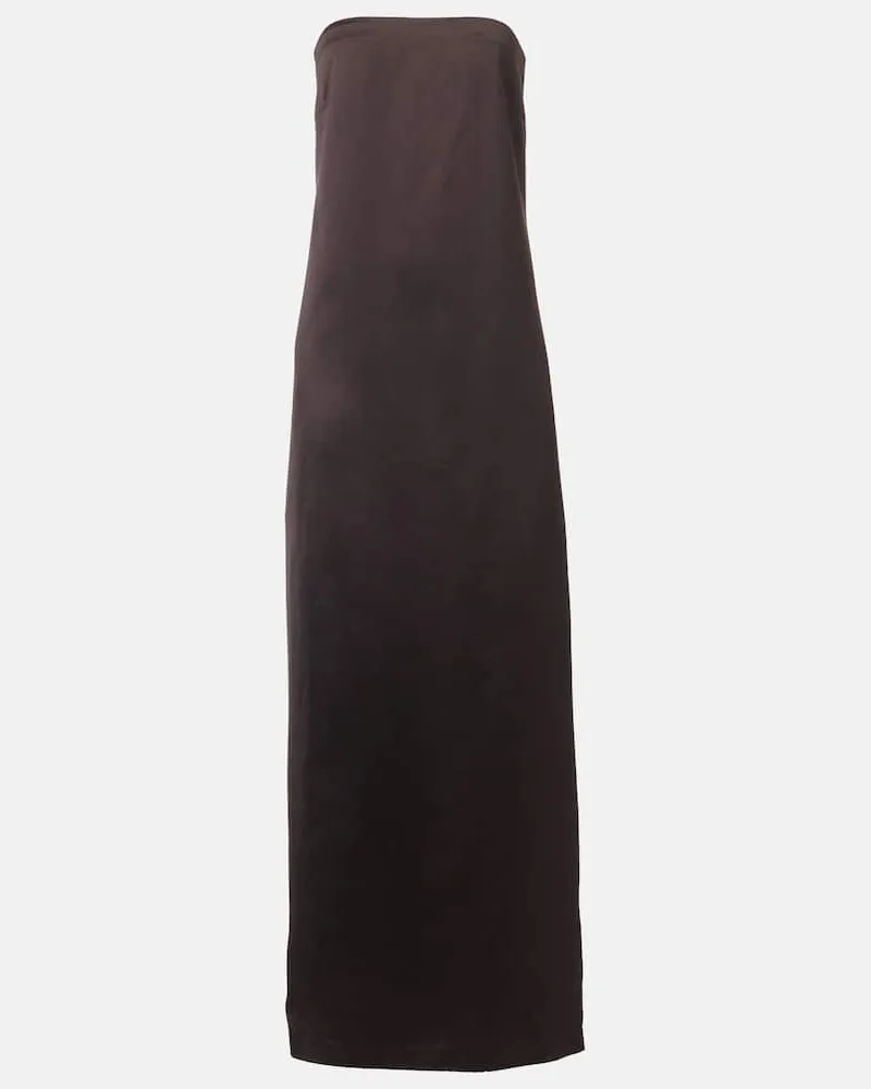 The Row Robe Dolci aus einem Seidengemisch Braun