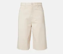 Róhe Bermuda-Shorts aus Denim