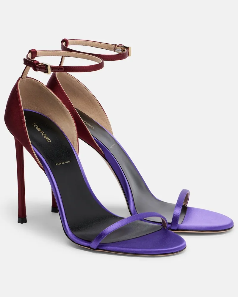 Tom Ford Sandalen aus Satin Violett