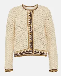 Tory Burch Cardigan aus einem Baumwollgemisch Weiss