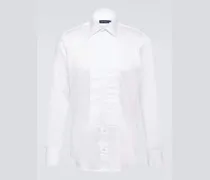 Smokinghemd aus Popeline