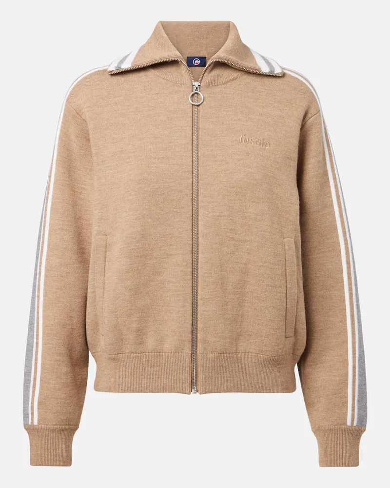 FUSALP Trainingsjacke Benada aus einem Wollgemisch Beige
