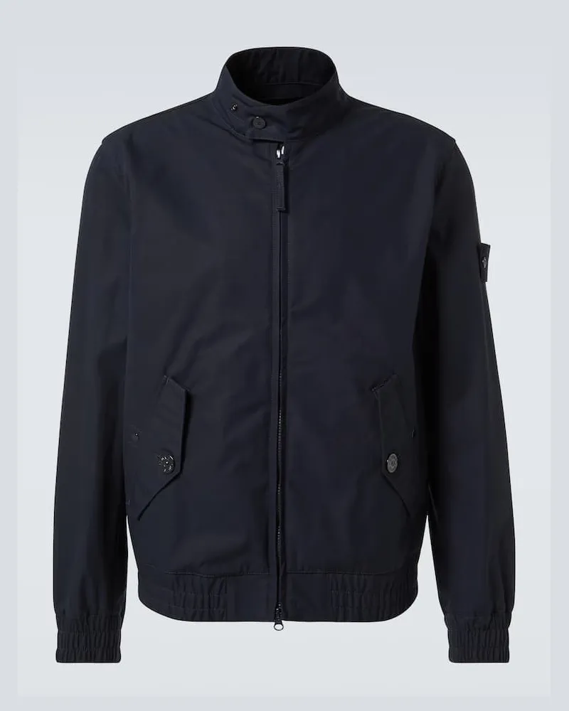 Stone Island Bomberjacke Ghost Compass aus Baumwolle Blau