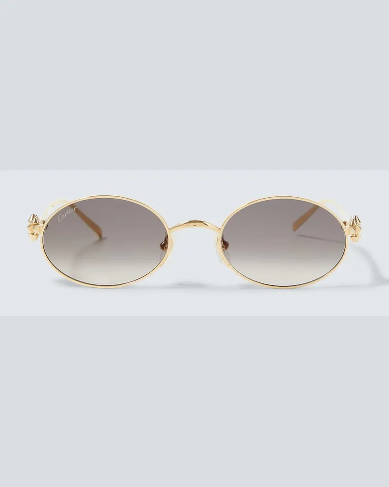 Cartier Ovale Sonnenbrille Clash De Cartier Gold