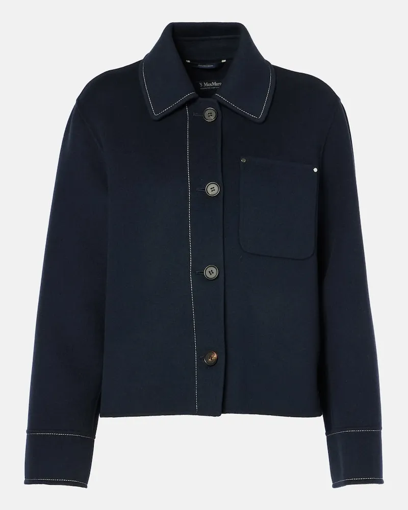 Max Mara Blazer Wolf aus Wolle Braun