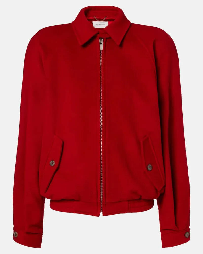 Magda Butrym Bomberjacke aus Wolle Rot