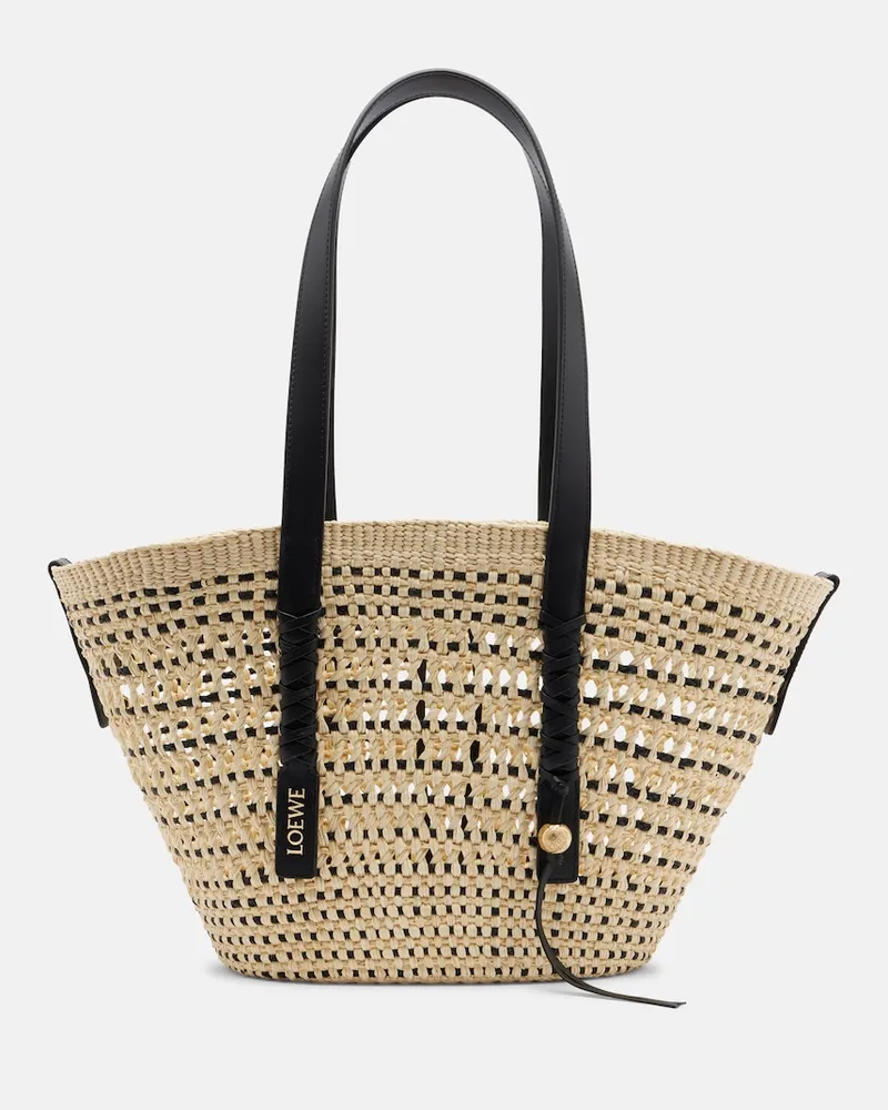 Loewe Paula's Ibiza Tote Bag Braid Medium Beige