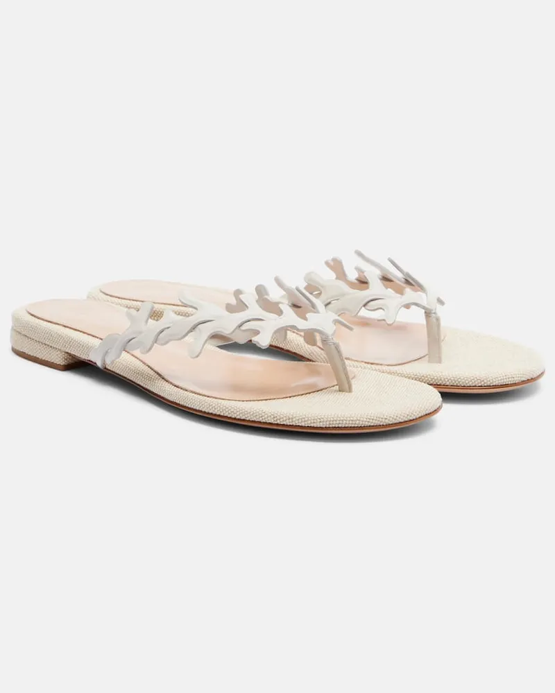 Gianvito Rossi Sandalen Paros aus Leder Weiß