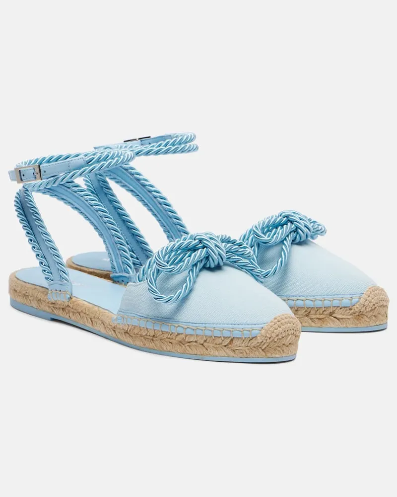 Mach & Mach Espadrilles aus Canvas Blau