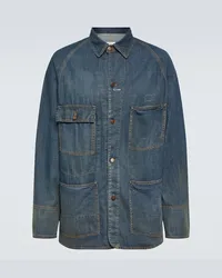 Maison Margiela Hemdjacke aus Denim Blau