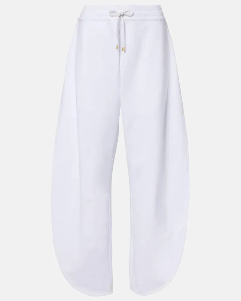 Alaïa Alaïa Jogginghose aus Baumwolle Weiß