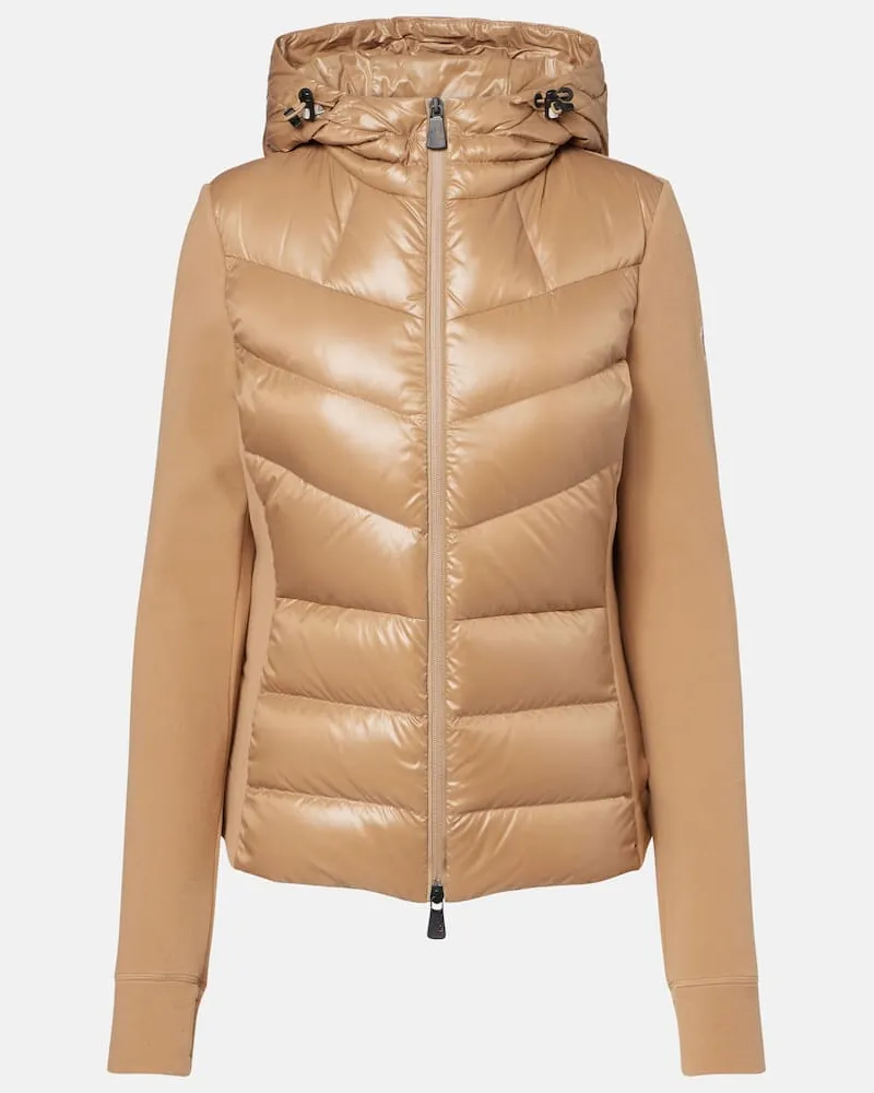 Moncler Daunenjacke aus Fleece Beige