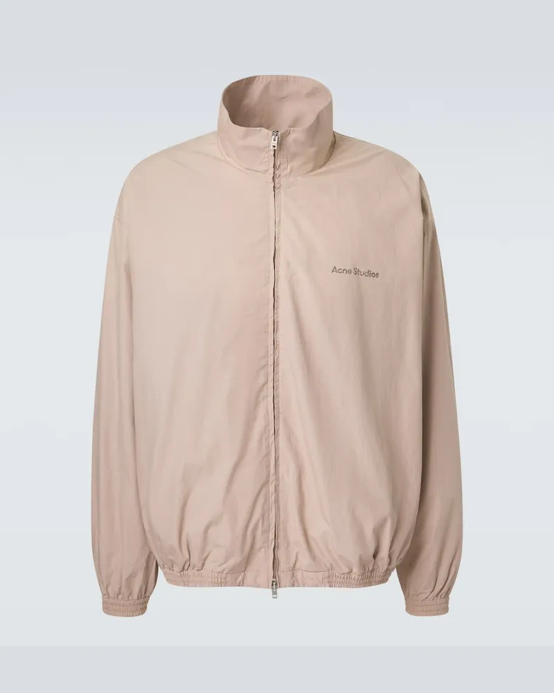 Acne Studios Blouson aus Baumwollpopeline Beige