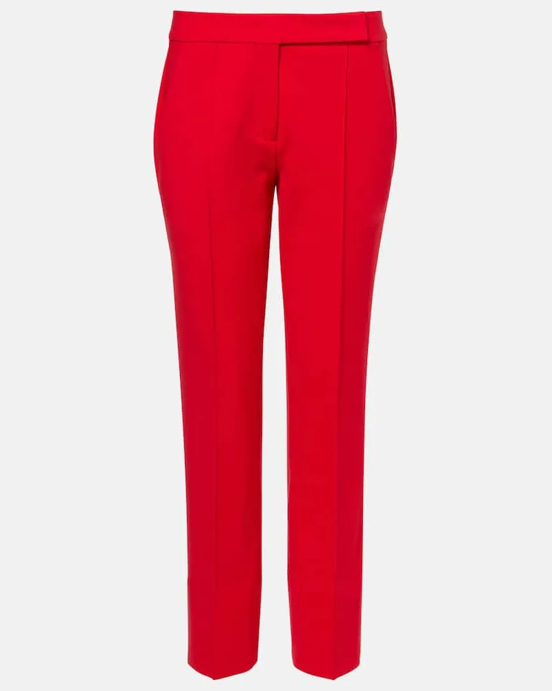 Dorothee Schumacher Schmale Mid-Rise Cropped-Hose Rot