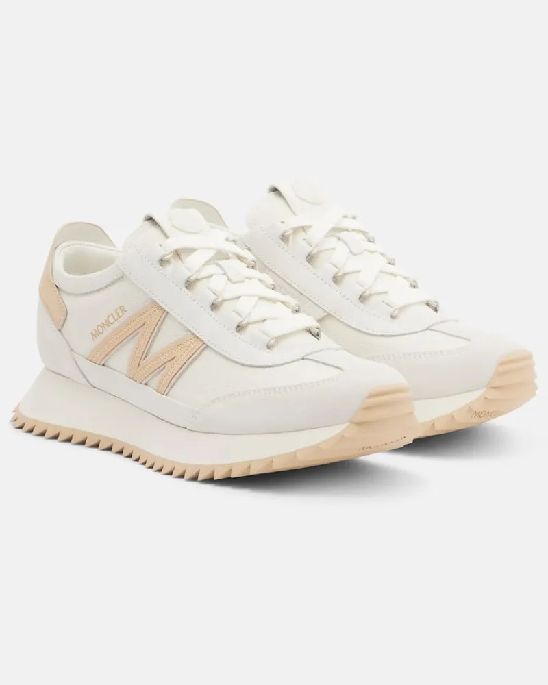 Moncler Sneakers Pacey2 mit Veloursleder Weiß