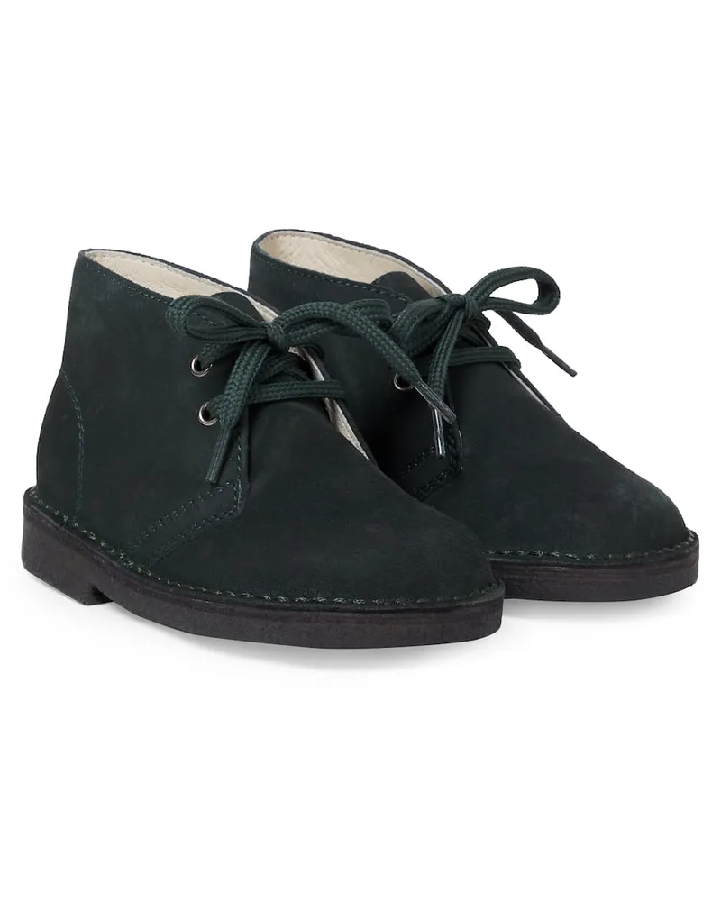 Il Gufo Desert Boots aus Veloursleder Grün