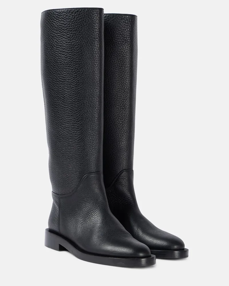 KHAITE Stiefel Flint aus Leder Schwarz