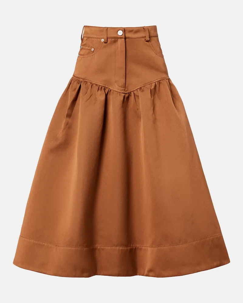 Ganni Midirock aus Schößchen Braun