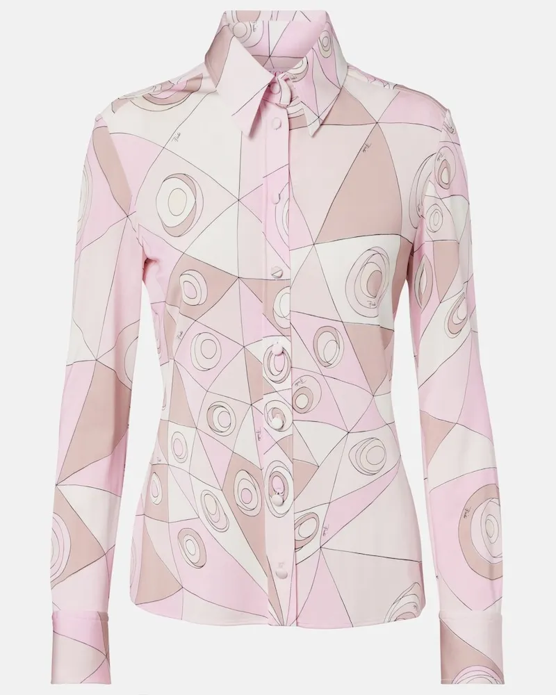 Emilio Pucci Hemd Occhi aus Jersey Rosa