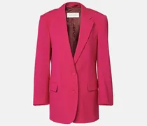 Oversize-Blazer aus Wolle und Mohair