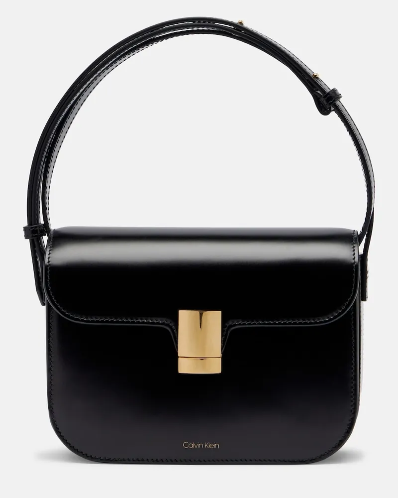 Calvin Klein Schultertasche Tilla Small aus Leder Schwarz