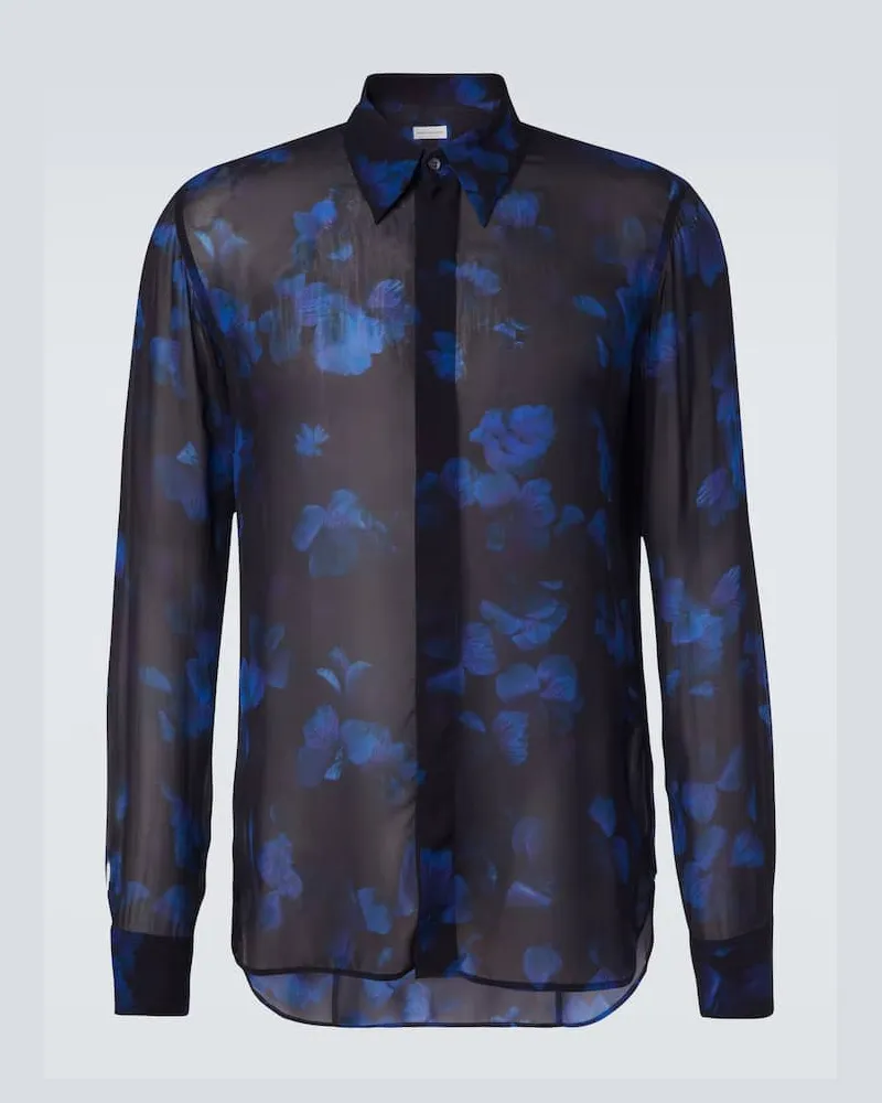 Dries van Noten Hemd Blau
