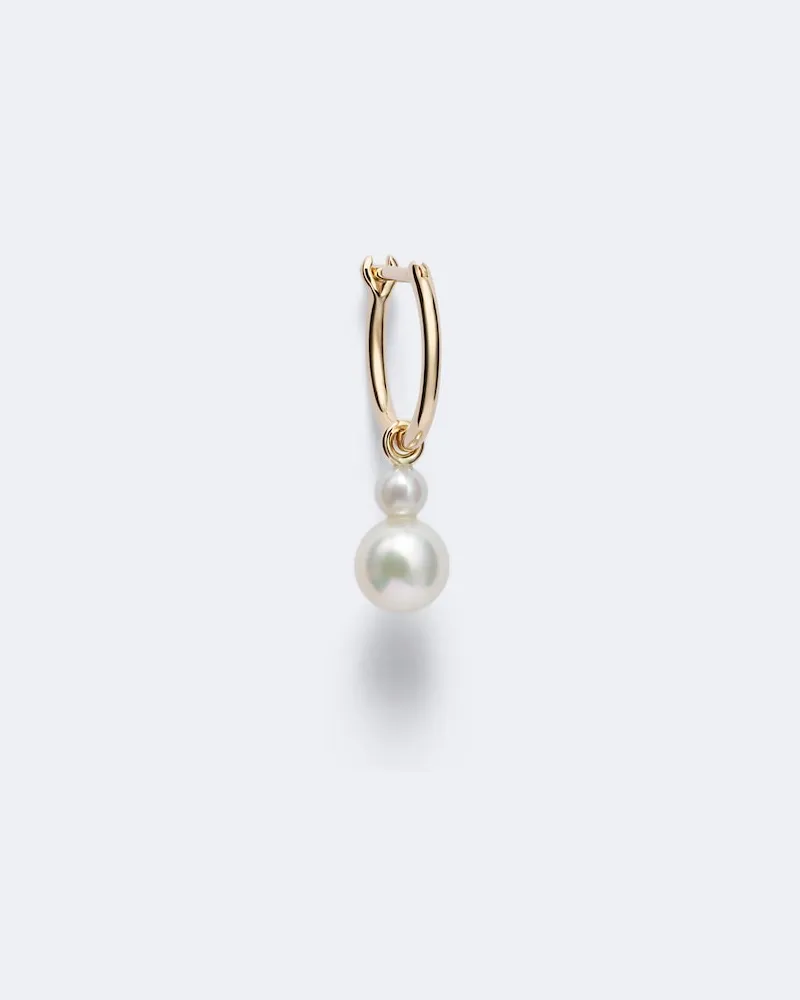 Sophie Bille Brahe Einzelner Ohrring aus 14kt Gelbgold mit Perlen Gold